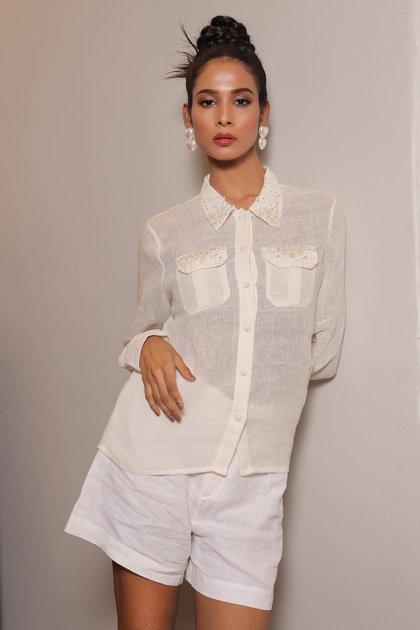 Eiza Collared Shirt Set